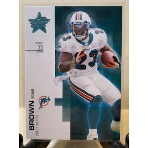 2007 LEAF ROOKIES AND STARS‎ FOOTBALL CARD RONNIE BROWN #56 MIAMI DOLPHINS
